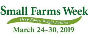 Small Farms week Banner with 2019 dates