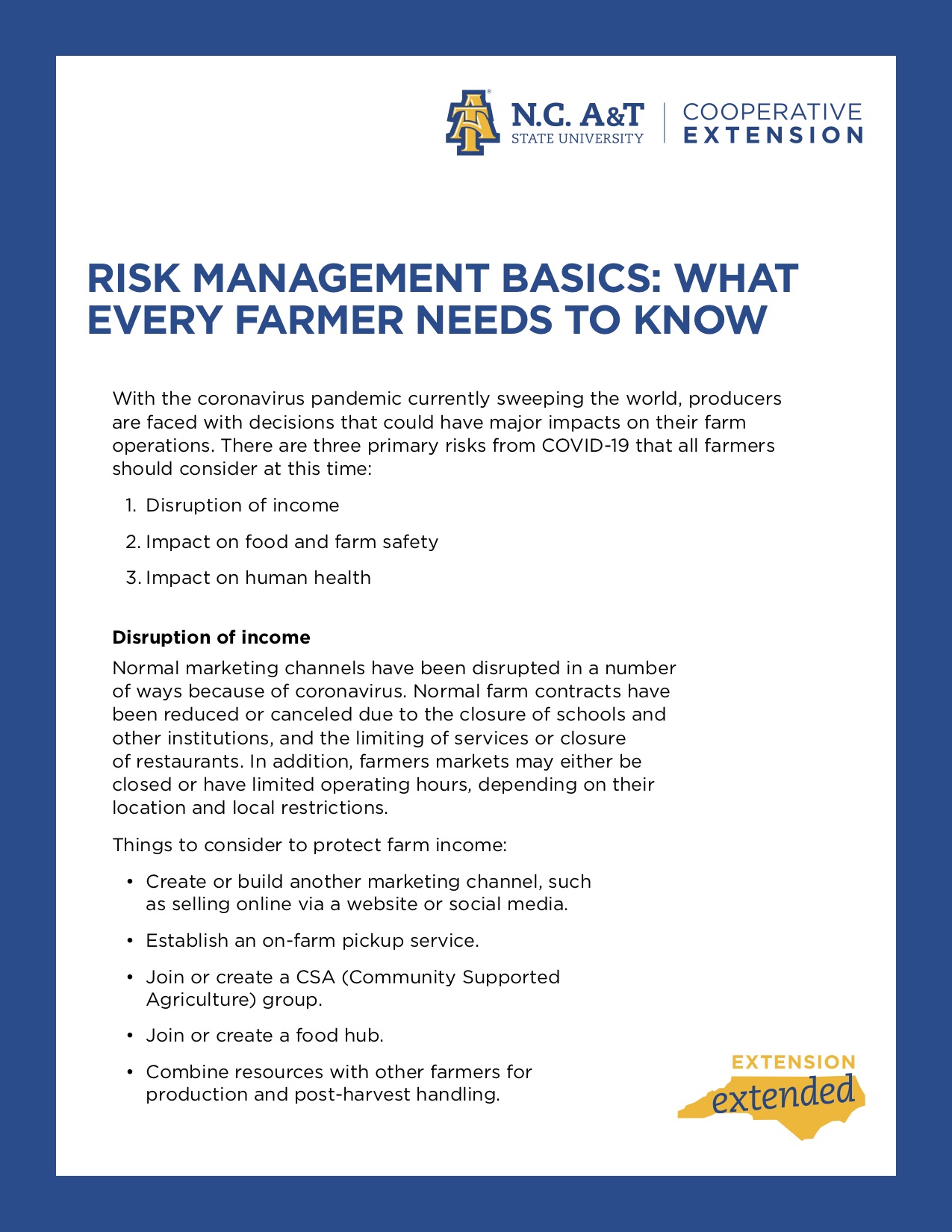Risk management basics