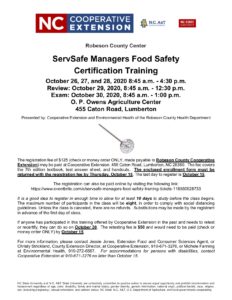Flier with registration information
