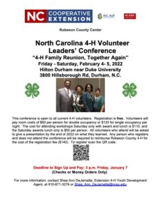 Cover photo for North Carolina 4-H Volunteer  Leaders’ Conference