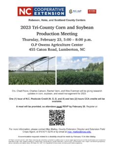 Cover photo for 2023 Tri-County Corn and Soybean Production Meeting