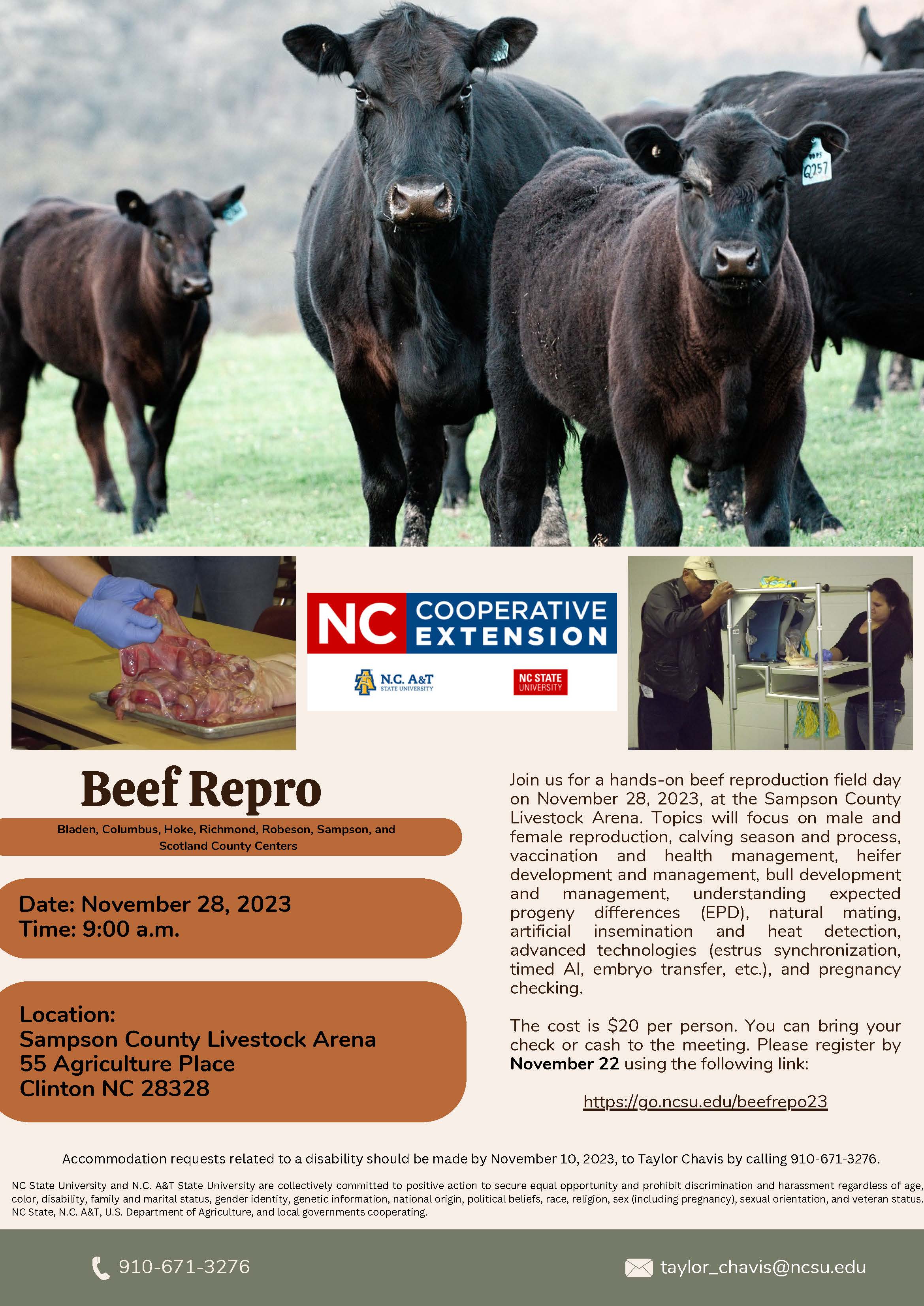 Beef Repro Event Flyer
