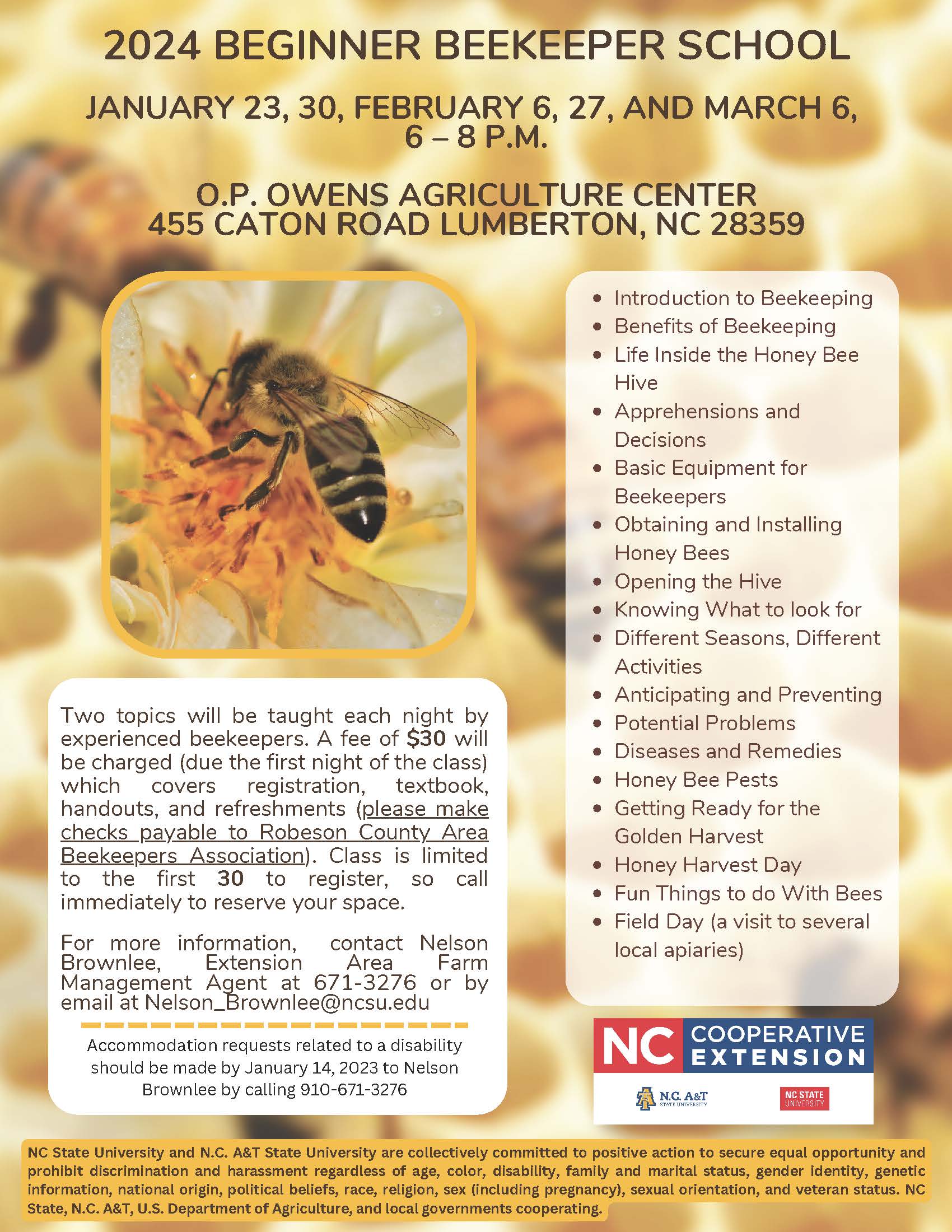 Beekeeping  N.C. Cooperative Extension