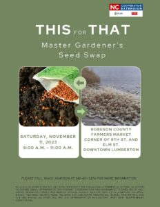 Seed swapping.