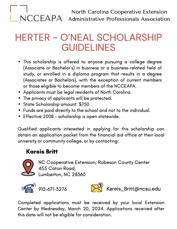 guidelines for Hertoer O'Neal 2024 Scholarship submission
