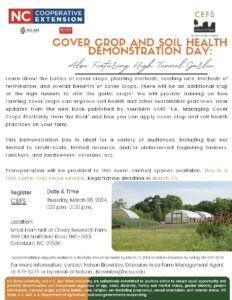 Cover Crop and Soil Health Demonstration Day