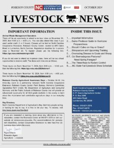 Fall Livestock Newsletter