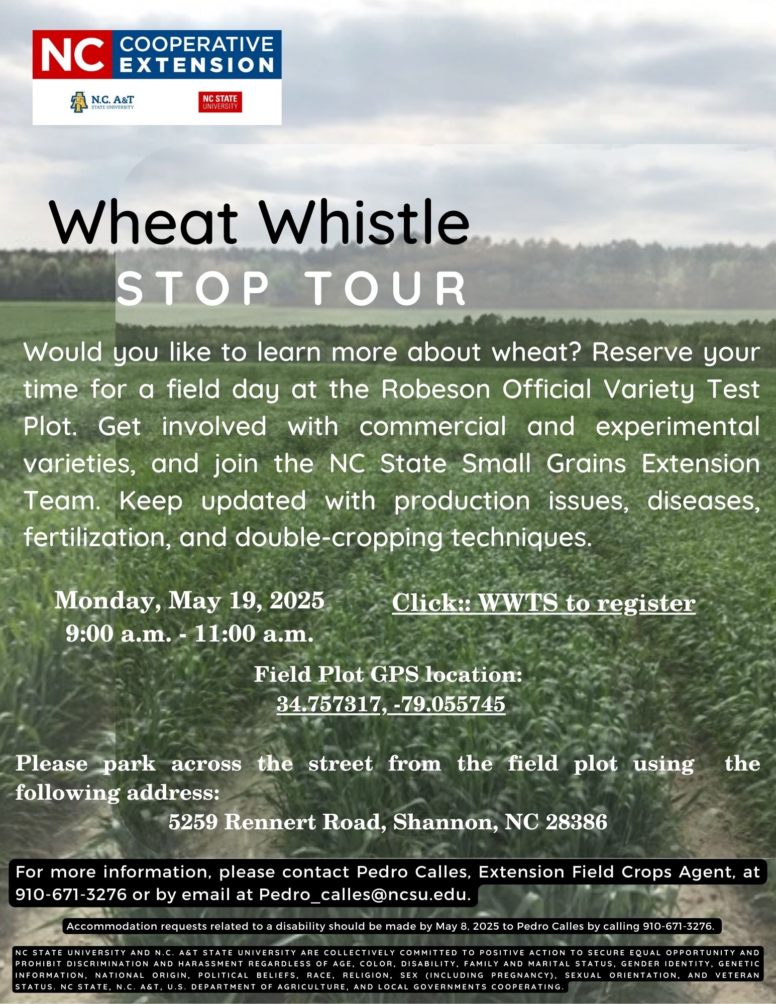 Wheat Whistle Stop Tour